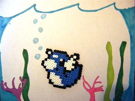 Perler Bead Dratini By Mewfairy On Deviantart Sprite Perler Beads