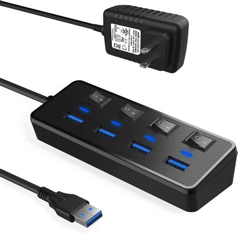 Jeswo Hub Usb Puertos Multi Usb Hub Con Interruptor