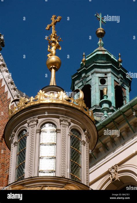 Sigismund S Cathedral And Chapel As Part Of Royal Castle At Wawel Hill