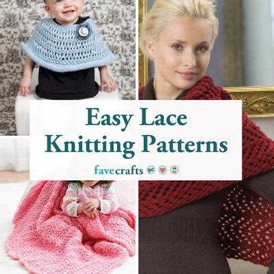 21 Easy Lace Knitting Patterns + 6 New Tutorials | FaveCrafts.com