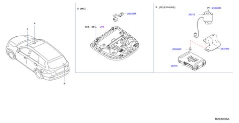 Nissan Pathfinder Box TELEMATIC SL SV HB 28275 6FL2D