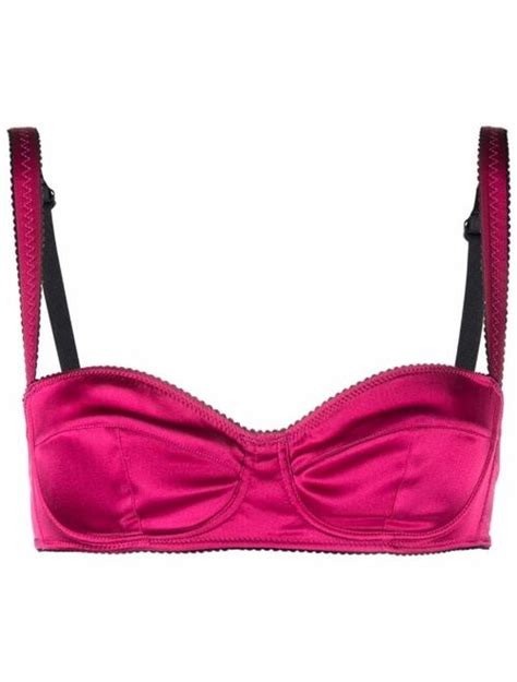 Buy Dolce And Gabbana Satin Finish Balcony Bra Online Topofstyle