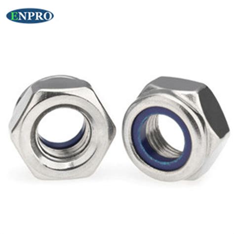 Metric DIN 982 Low Profile Nylock Nut Carbon Steel Zinc Plated Nylon