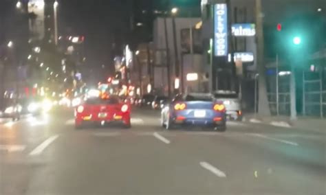 Video Shows Michael B Jordan Street Racing Another Ferrari Seconds