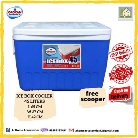 Orocan Liters Insulated Icebox Cooler With Free Ice Scooper Inside