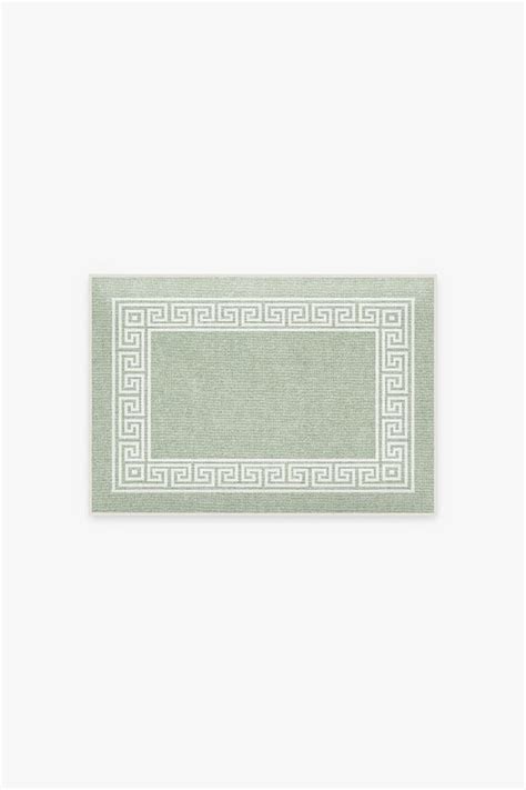 Rhodes Sage Green Bath Mat | Ruggable