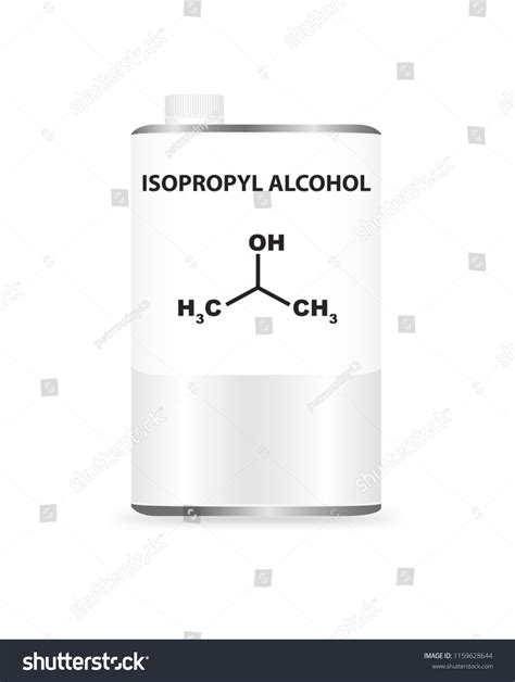 Isopropyl Alcohol Line Drawing