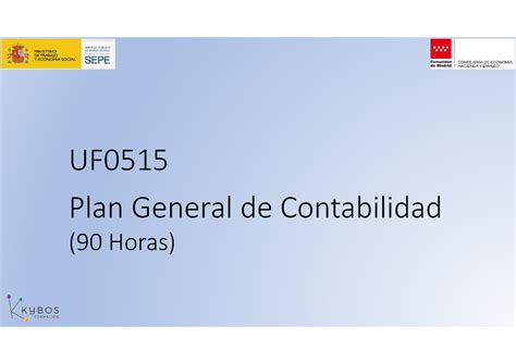 P3 UF1 UF0515 UD3 2 RContables Plan General De Contabilidad 90 Horas