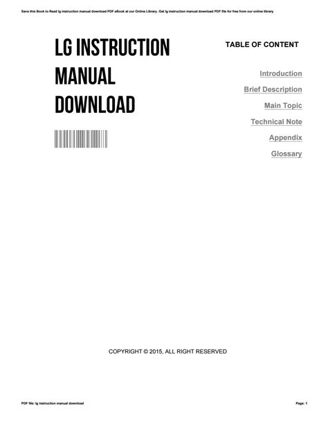 Lg instruction manual download by lpo025 - Issuu