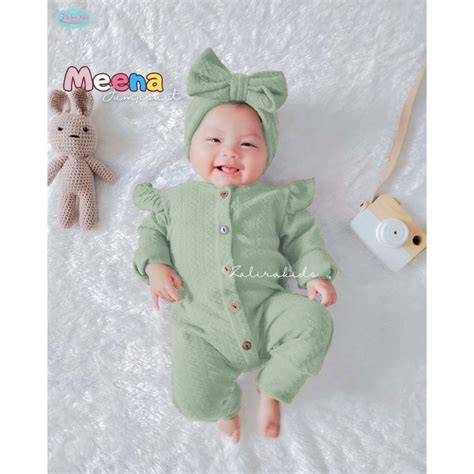 Jual Baju Bayi Newborn Perempuan Set Bando Umur Bulan Bulan