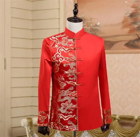 New Arrival Slim Chinese Tunic Suits Men Suit Set With Pants Mens