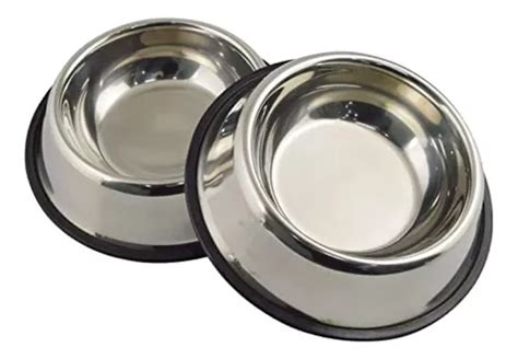 bebedouro comedouro duplo tigela pote Inox 2x 500 mL para cães e gatos