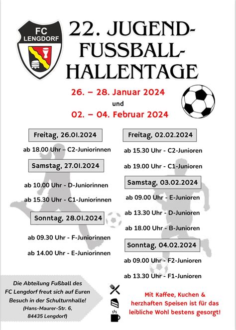 Fcl Jugendhallentage Fc Lengdorf E V