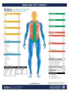 2020 MRI CPT CODES* - RBA | Mri cpt | PDF4PRO