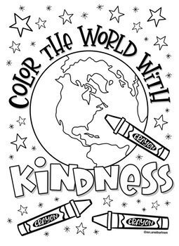 Kindness Coloring Pages Free Printable