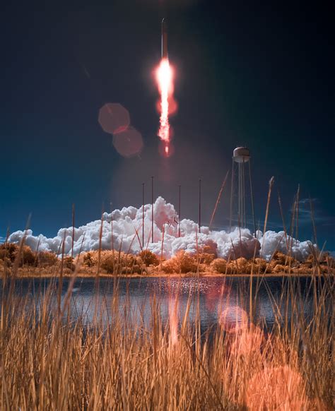 NASA Photographer Creates Awesome Private Rocket Launch Photo with Infrared | Space