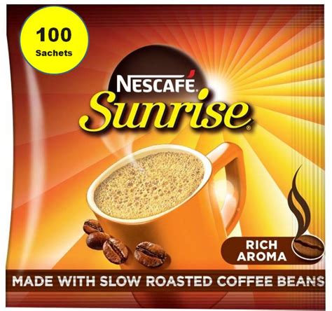 Nescafe Sunrise Single Serving Instant Coffee 18g Sachet Pack Of 100 Sachets Instant Coffee