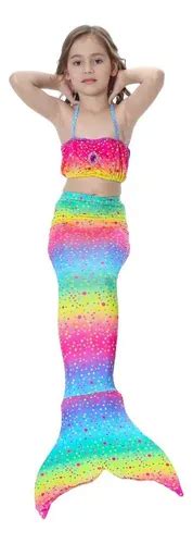 Mb Wan Cola De Sirena Con Aleta Bikini Infantil Y Regalos Cuotas sin interés