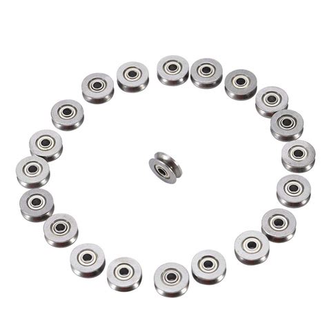 Buy Yosoo Gear V Groove Pulley 20 Pcs V Groove Bearing V Bearing With