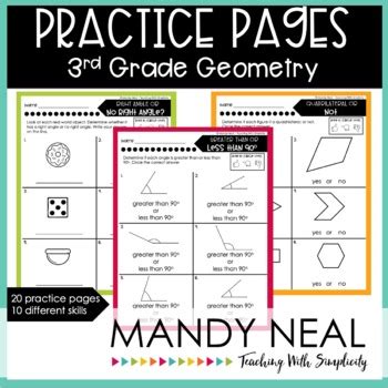 Third Grade Geometry Worksheets Printable Worksheets Library