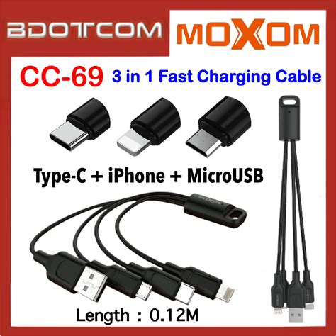 Moxom Cc M Key Chain In Iphone Microusb Type C A Fast