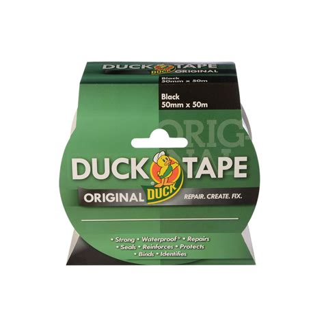 Duck Tape® 211116 Original 50mm X 50m Black Rapid Electronics