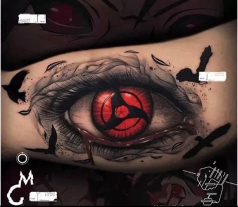 Naruto Shippuden Tatuaje Temporal Sharingan Itachi Uchiha Cuotas Sin