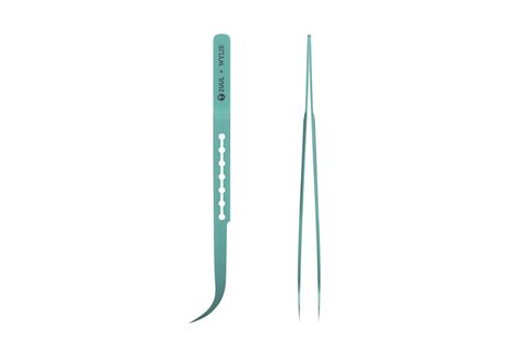 2uul Titanium Alloy Ultralight Curved Tweezer Ti12