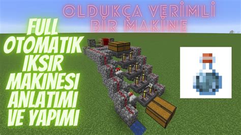 Mİnecraft Full Otomatİk İksİr Makİnesİ Yapimi Ve AnlatimiÇok Verİmlİ