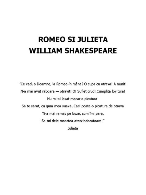 PDF Romeo Si Julieta Shakespeare DOKUMEN TIPS