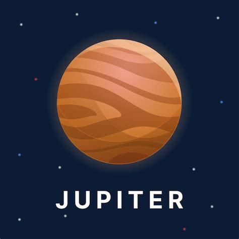 Premium Vector Jupiter Planet Illustration Astronomy Planet Vector