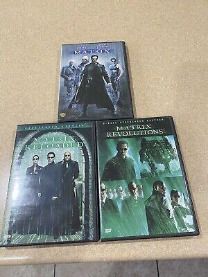 The Matrix Dvd Matrix Reloaded Matrix Revolutions Dvds Lot