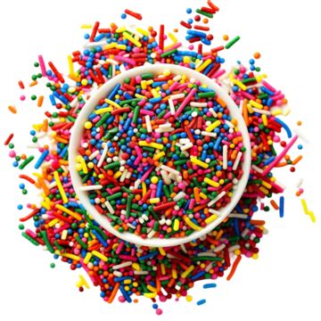 Playful Sugar Sprinkles Clip Art, Sprinkles, Confetti, Colorful PNG ...