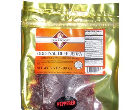 California Jerky Factory Original Peppered Beef Jerky Reviews