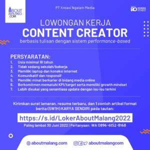 Lowongan Pekerjaan Content Creator Forum Mahasiswa Bidikmisi Dan KIP