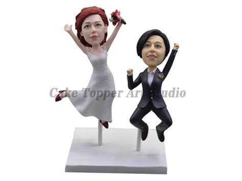 Gay Wedding Toppers Same Sex Cake Topper Brides Cake Etsy