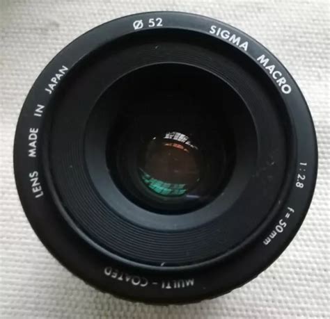 Objectif Sigma Mm Macro N Mf Monture Nikon Ai S Bagues Allonge