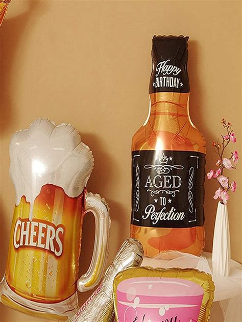 Pcs Whisky Balloons Kit Man Birthday Party Balloon For Aged Party