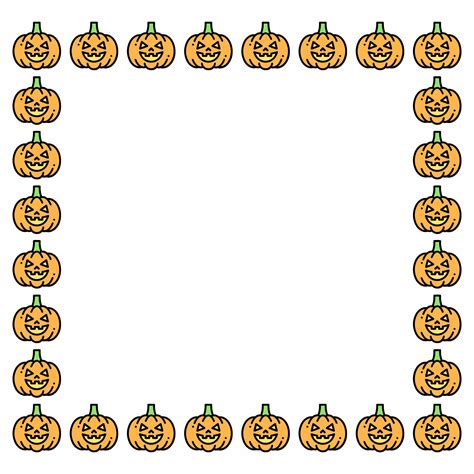 Halloween Pumpkin Border - 15 Free PDF Printables | Printablee