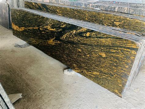 Mm Markino Golden Yellow Polished Granite Slab For Flooring At Rs