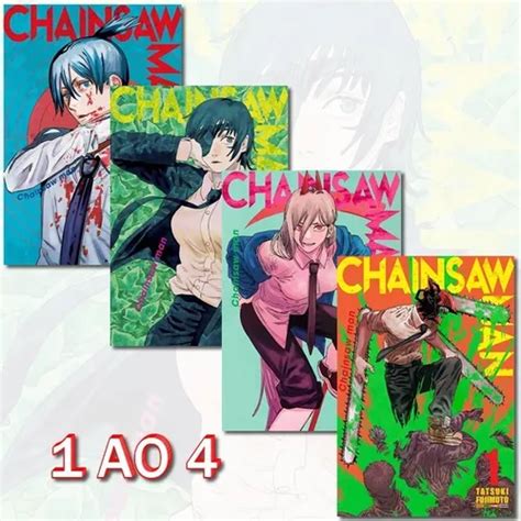 Chainsaw Man 1 Ao 4 Mangá Panini Novo E Lacrado