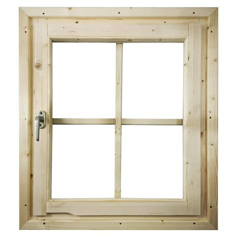 Karibu Fenster Element Natur Glas 69 x 80 cm Geeignet für