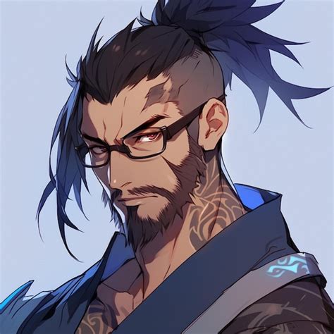 Premium AI Image | A character with glasses and a beard wearing glasses ...