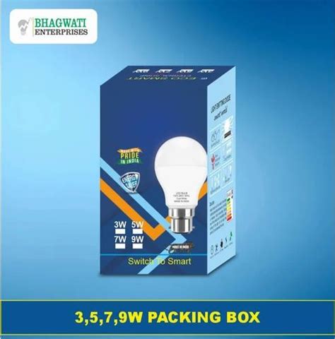 Sbs Paper Printed Led Bulb Packaging Box At Piece In New Delhi