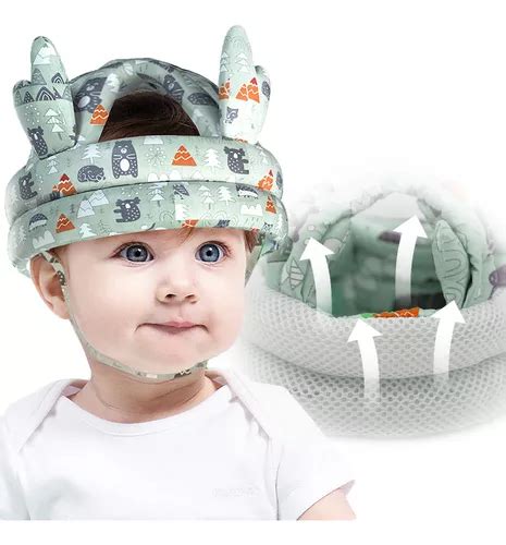 Gorro Protección Para Caídas Cascos Antigolpes Para Bebés Meses sin