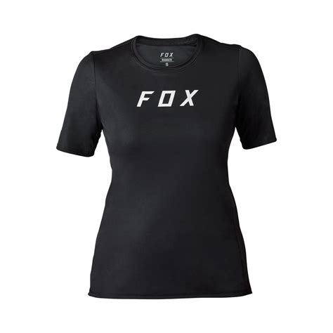 Fox Girls MTB Jersey Kurzarm Ranger Moth Schwarz Maciag Offroad