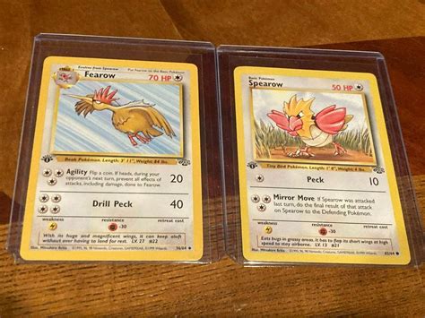 Fearow And Spearow Jungle St Edition Vintage Pokemon Tcg Wotc Never