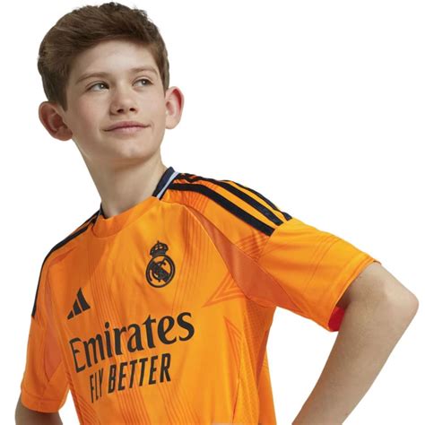 Camiseta Adidas Real Madrid Segunda Equipación 2024 2025 Niño Crew