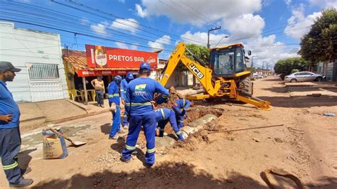 Obra de drenagem segue em ritmo acelerado na Rua Paraíba Prefeitura