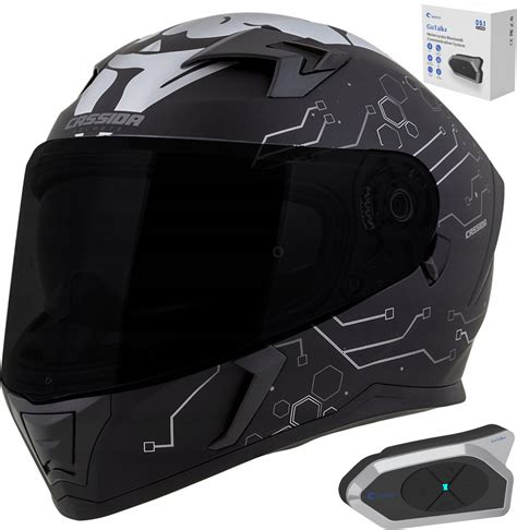 Kask Motocyklowy CASSIDA KASK INTERKOM MOTOCYKLOWY 3 0 DWIE SZYBY